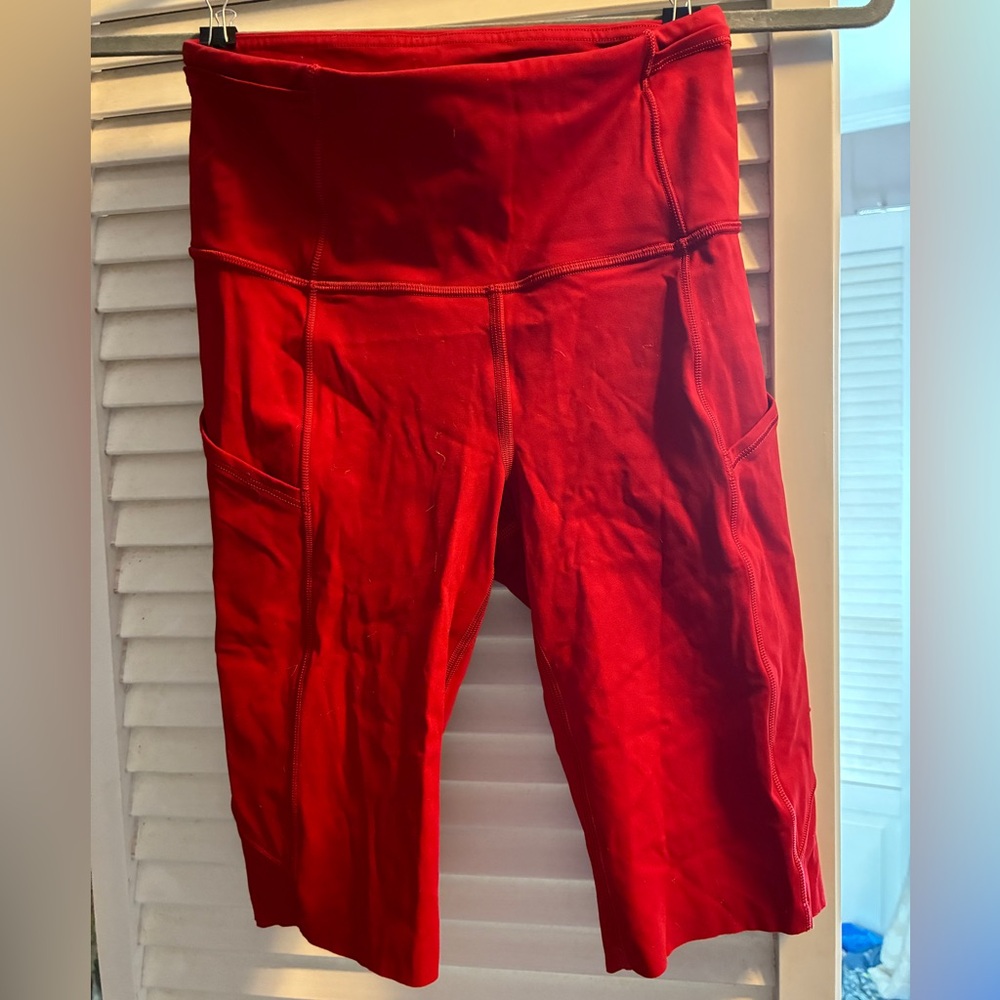 Lululemon Athletica Red Shorts